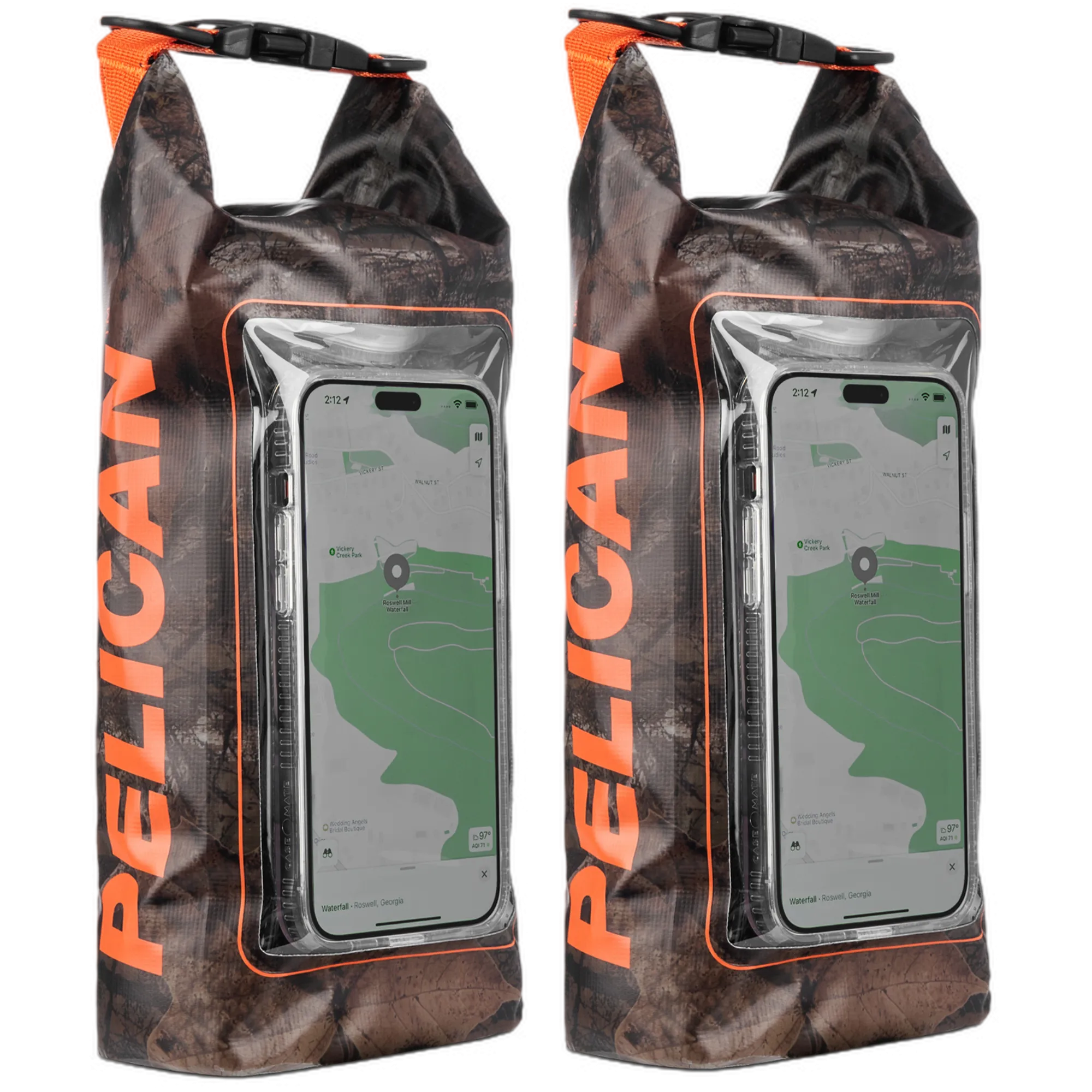 2 Pack Pelican Marine Water Resistant Dry Bag (Hunter Camo)
