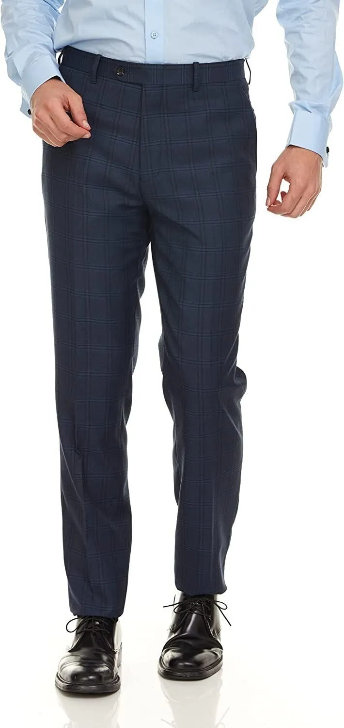 Adam Baker Men's Ultra Slim Fit 3-Piece (Jacket, Vets, Trousers) Vested Suit Set