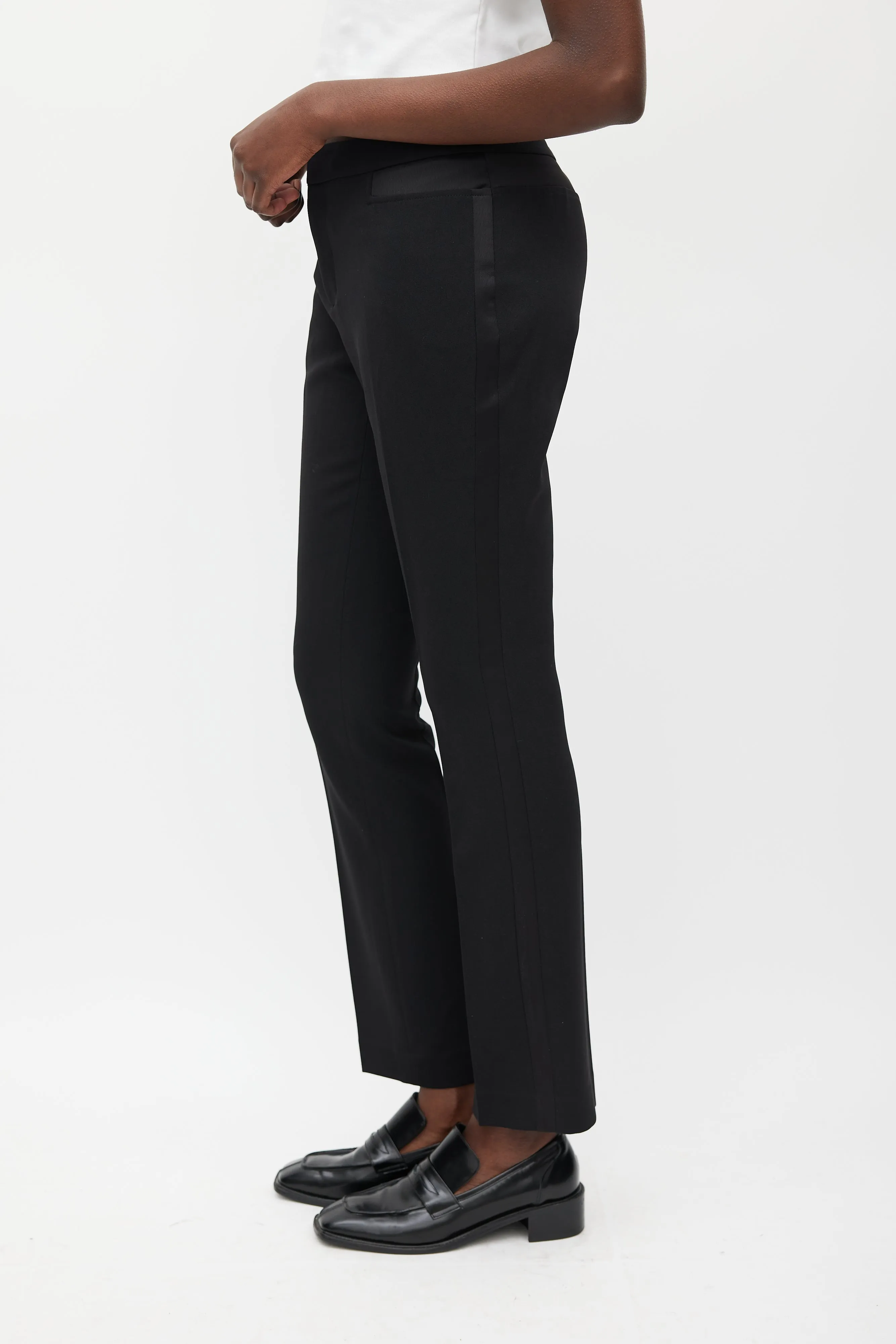 Black Mello Straight Leg Trouser