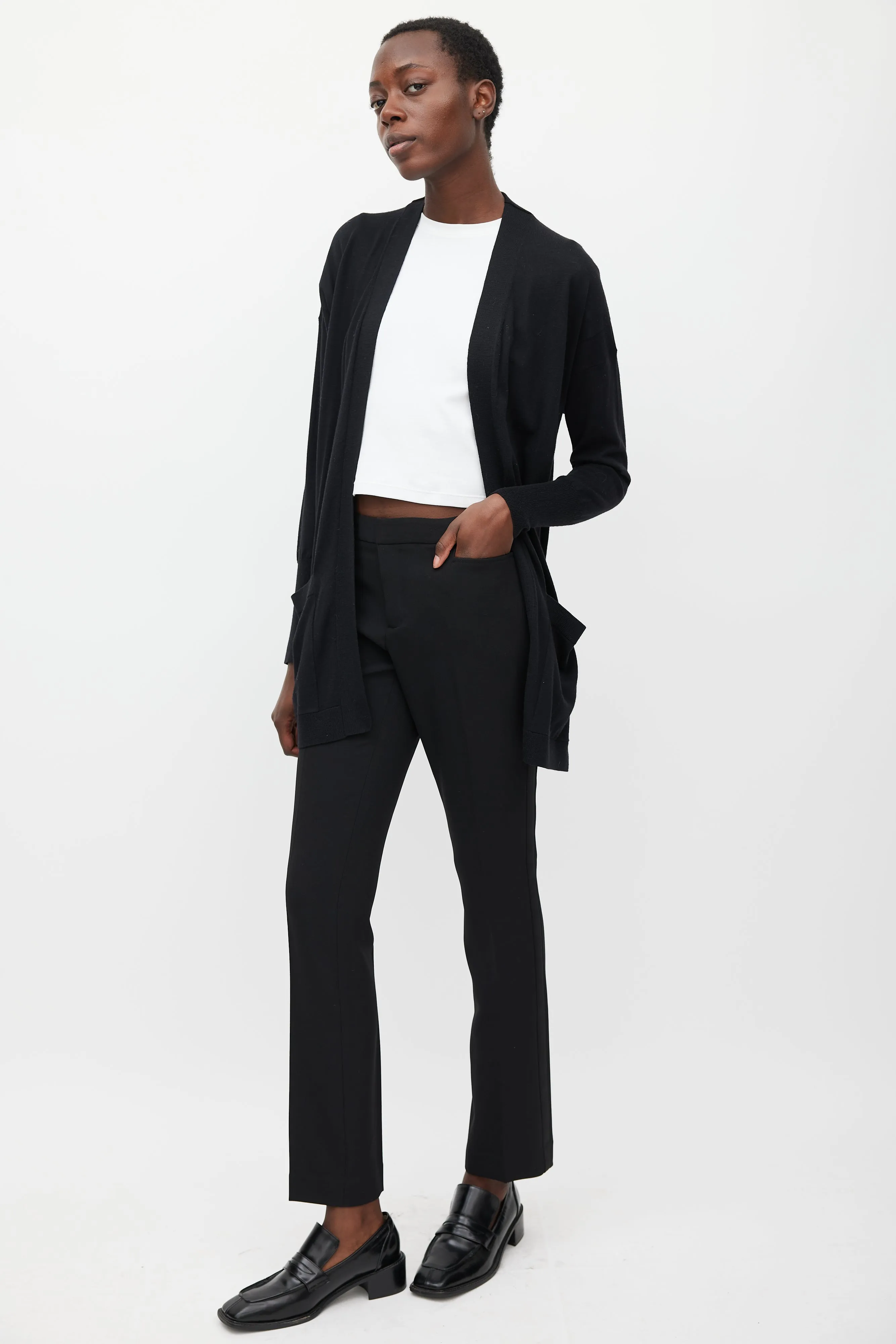 Black Mello Straight Leg Trouser