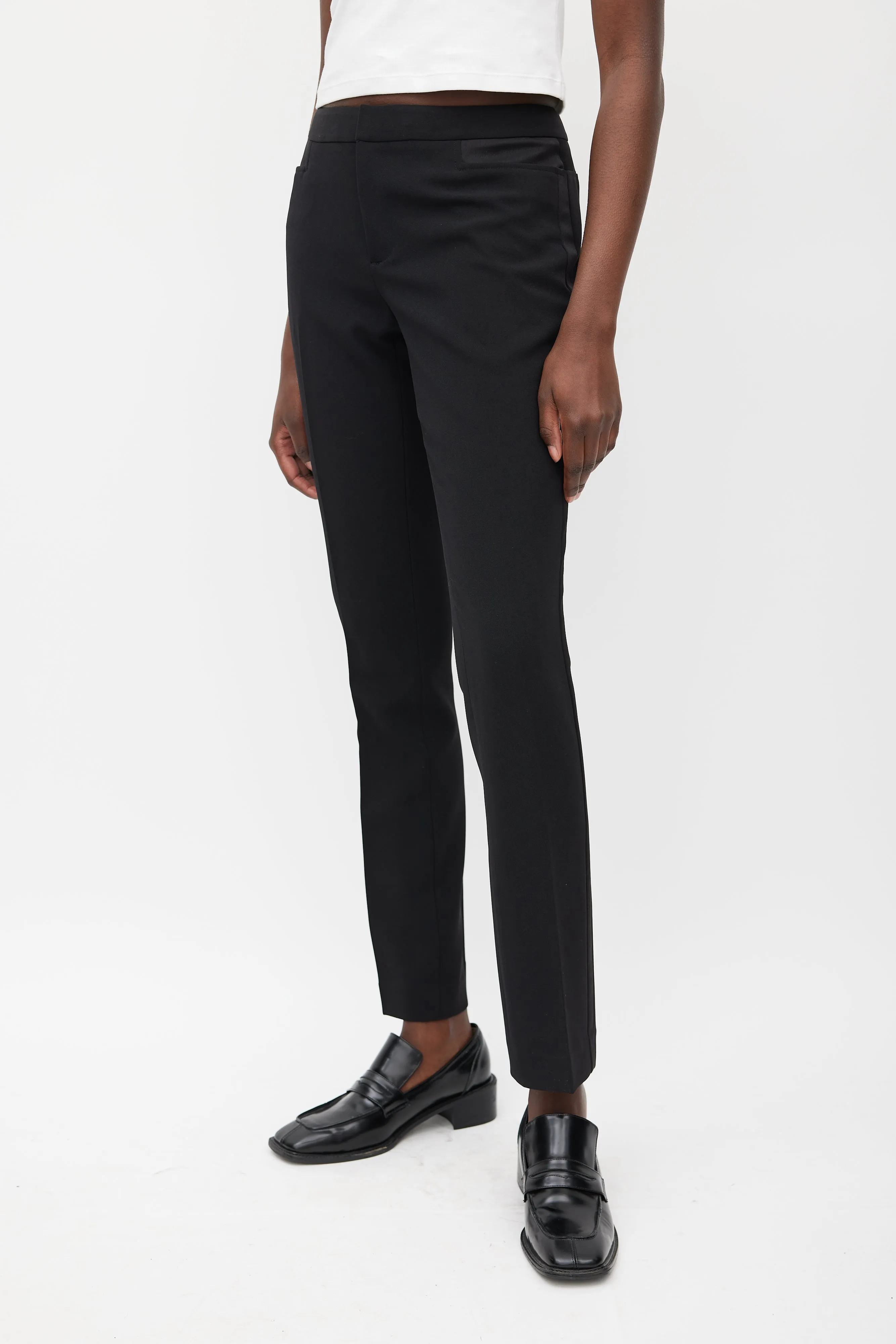 Black Mello Straight Leg Trouser