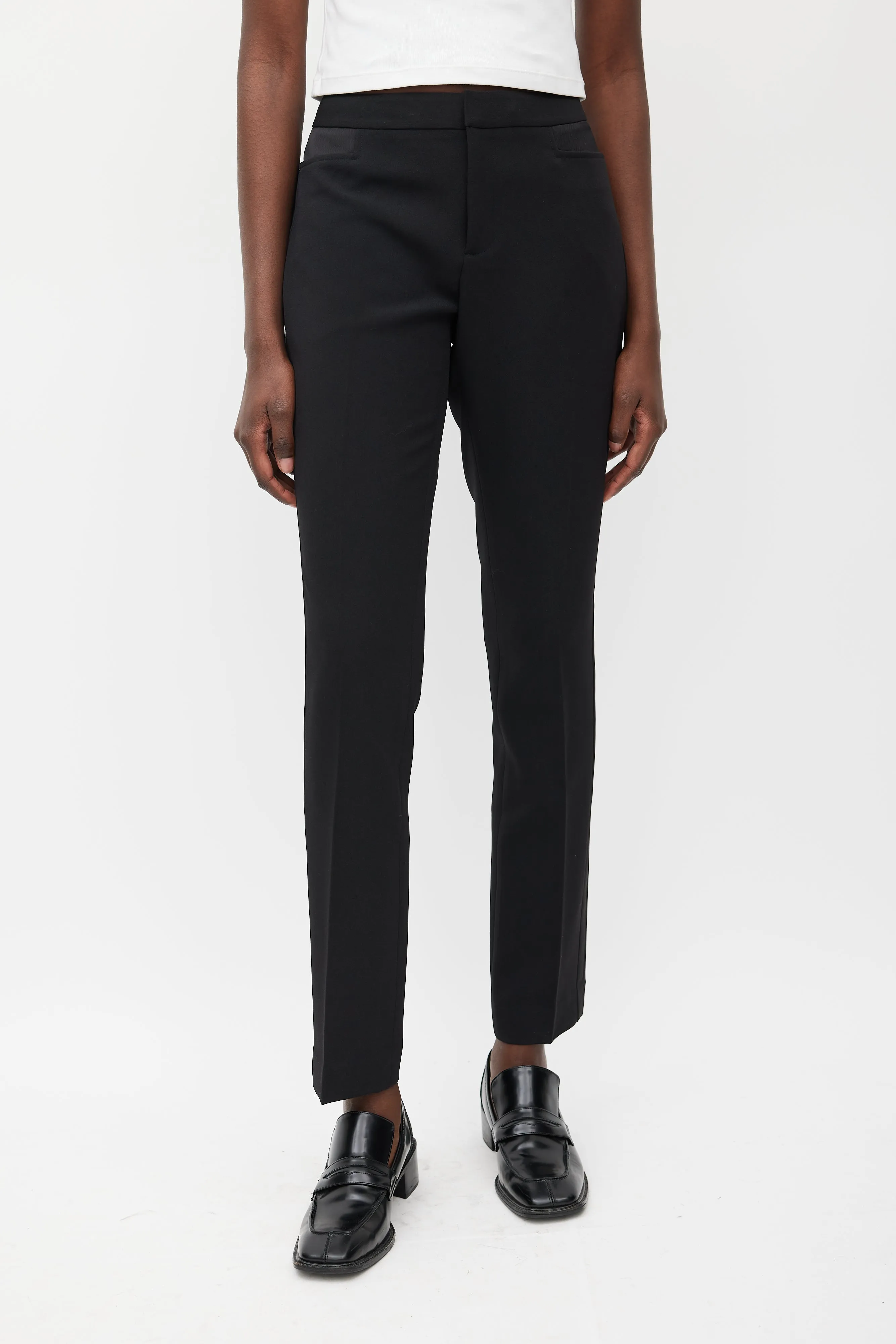 Black Mello Straight Leg Trouser
