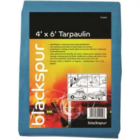 Blackspur Tarpaulin 4ft x 6ft 1.22m x 1.83m