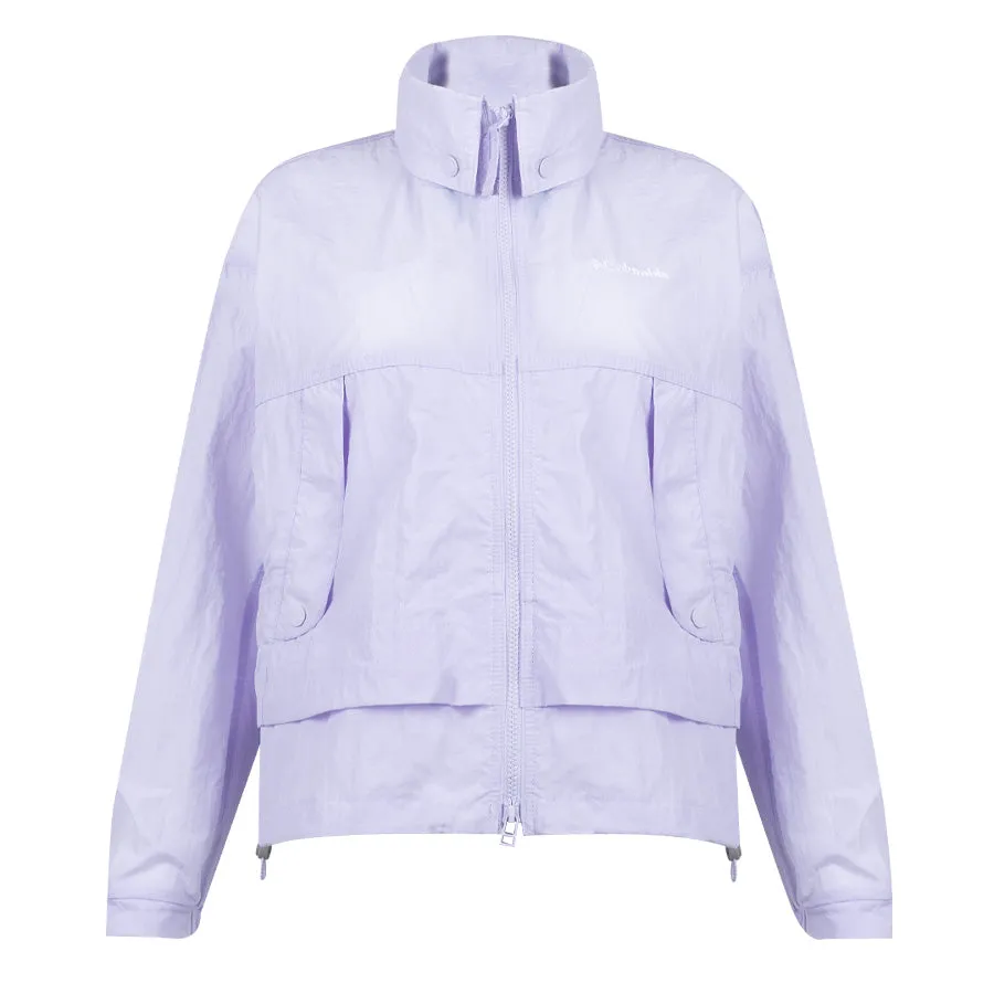 Columbia Womens Paracutie Windbreaker Jacket Purple Tint