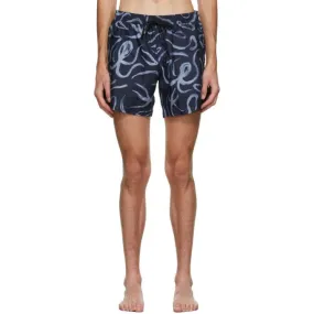 COMMAS Navy Octopus Classic Swim Shorts