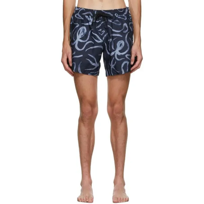COMMAS Navy Octopus Classic Swim Shorts