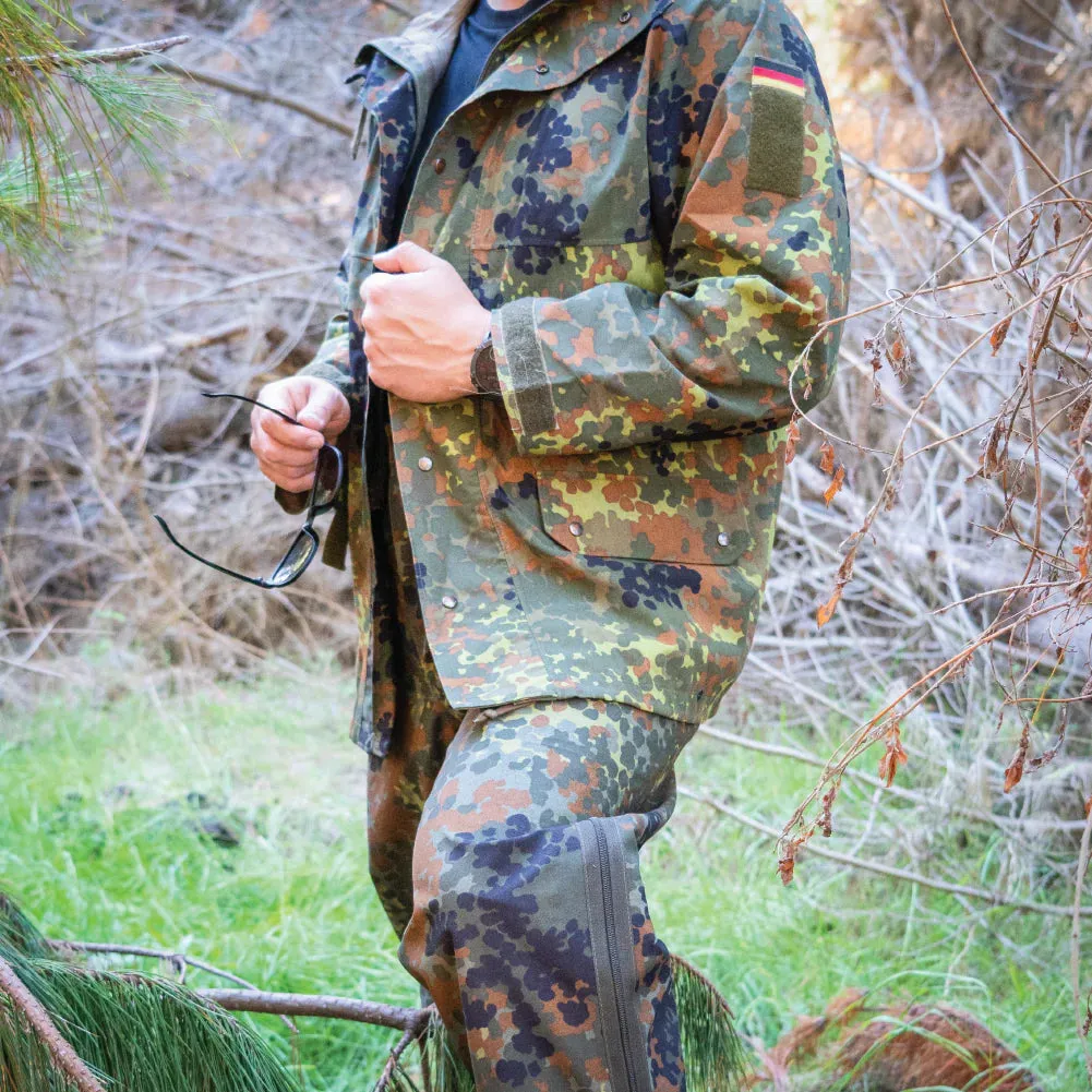 German Army Flecktarn Rain Trousers