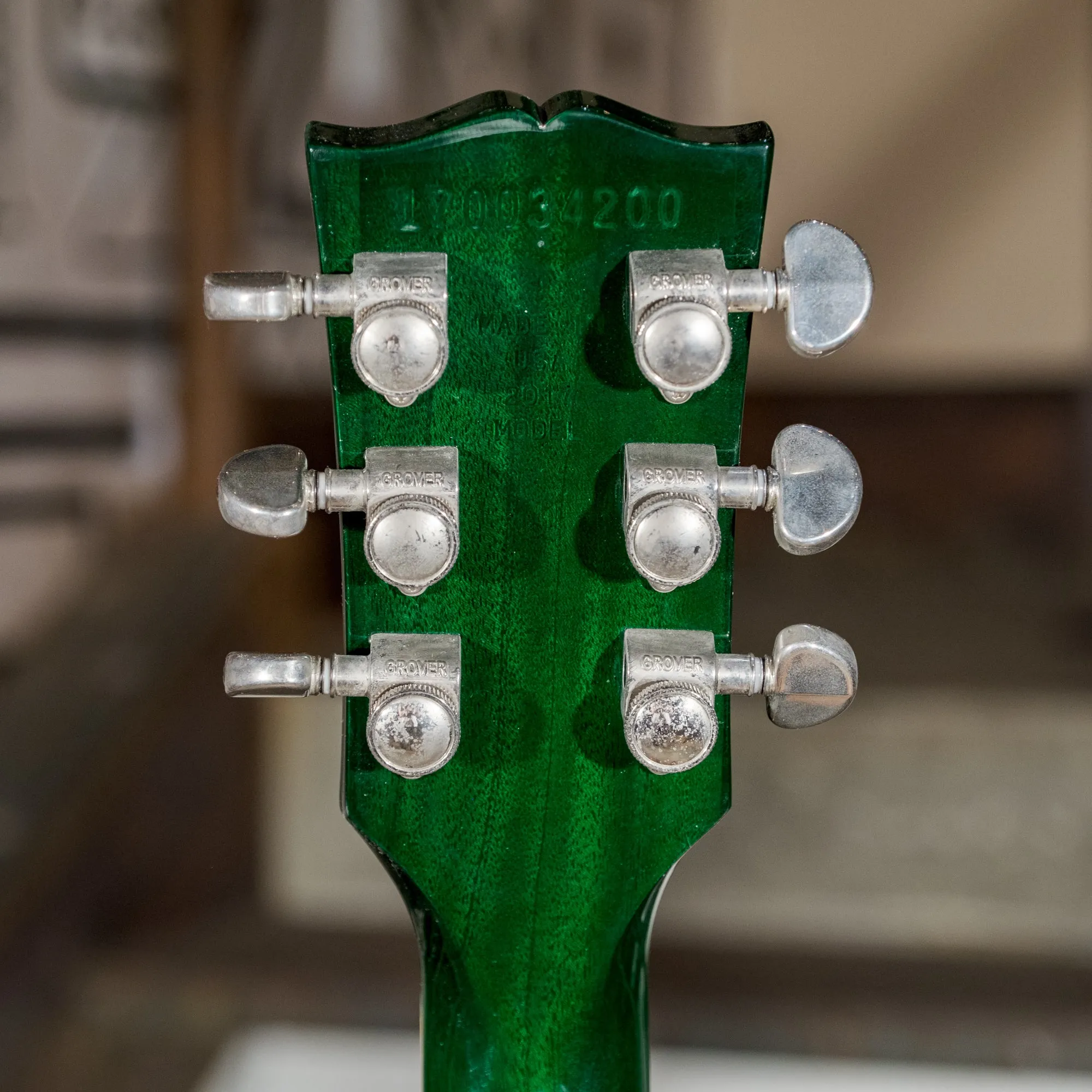 Gibson 2017 Les Paul Classic Green Ocean Burst With OHSC - Used