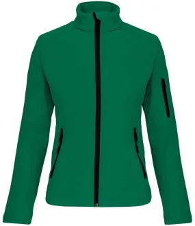Kariban Ladies Soft Shell Jacket | Kelly Green