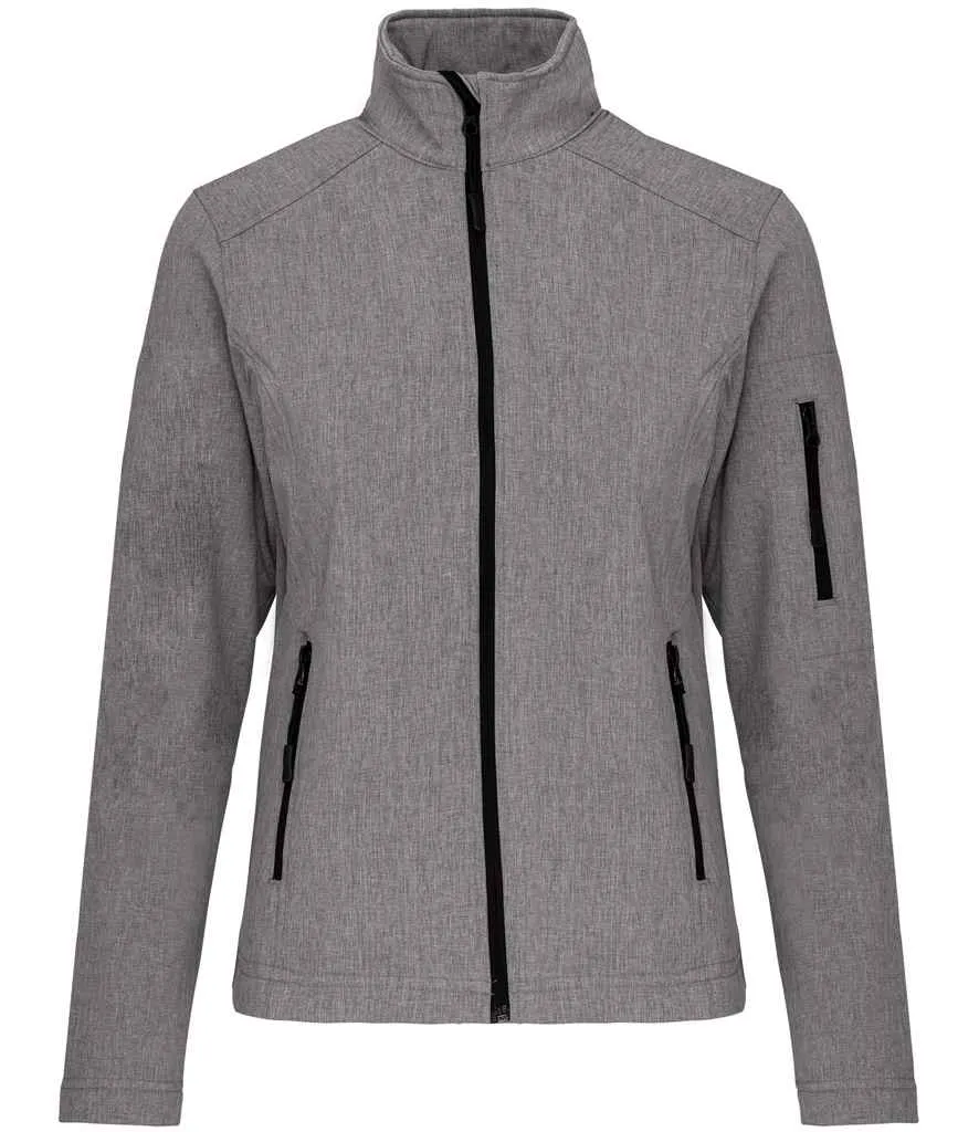 Kariban Ladies Soft Shell Jacket | Marl Grey
