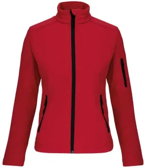 Kariban Ladies Soft Shell Jacket | Red