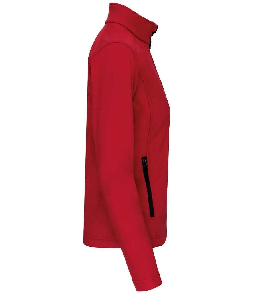 Kariban Ladies Soft Shell Jacket | Red