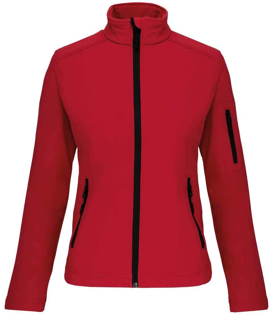 Kariban Ladies Soft Shell Jacket | Red