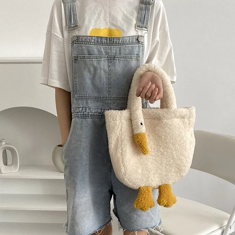 Kawaii Cartoon Goose Shoulder Bag