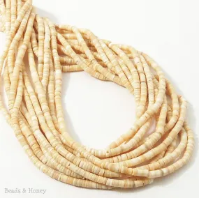 Melo Shell Heishi 2-3mm (24 Inch Strand)