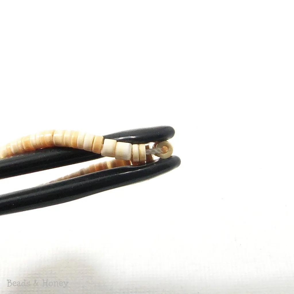 Melo Shell Heishi 2-3mm (24 Inch Strand)