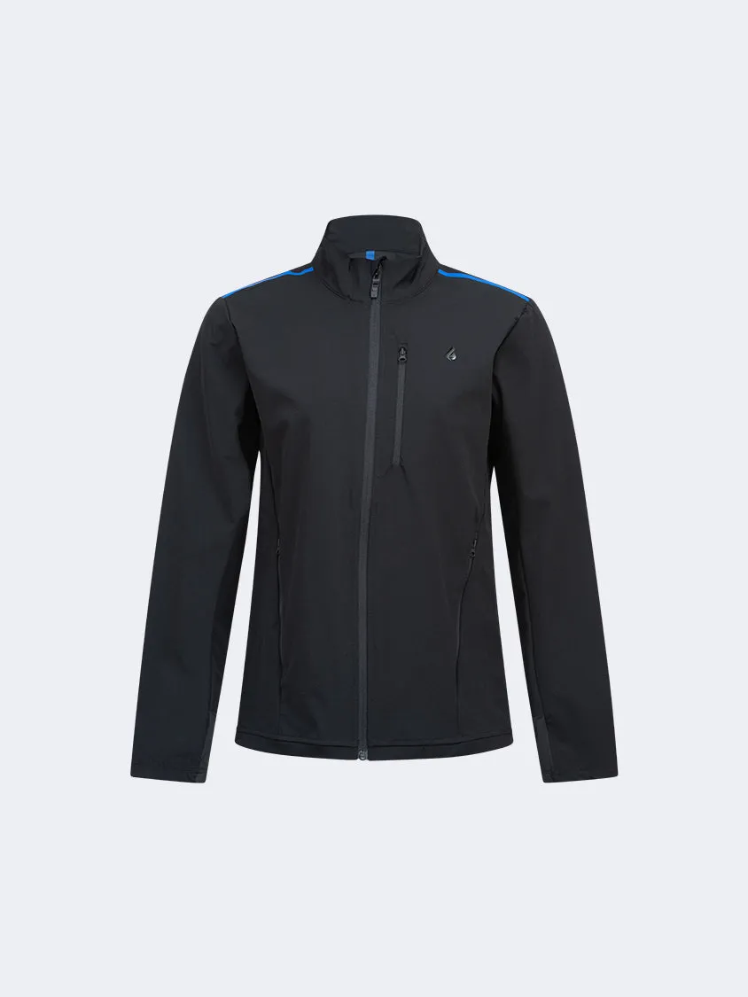 Oil And Gaz Warm Unisex Lifestyle Jacket Black/ R.Blue