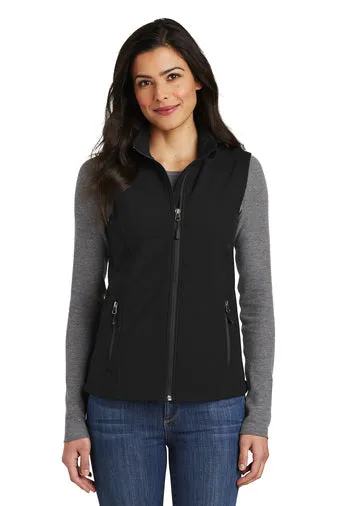 Port Authority® L325 Ladies Core Soft Shell Vest with Lindner Dental logo