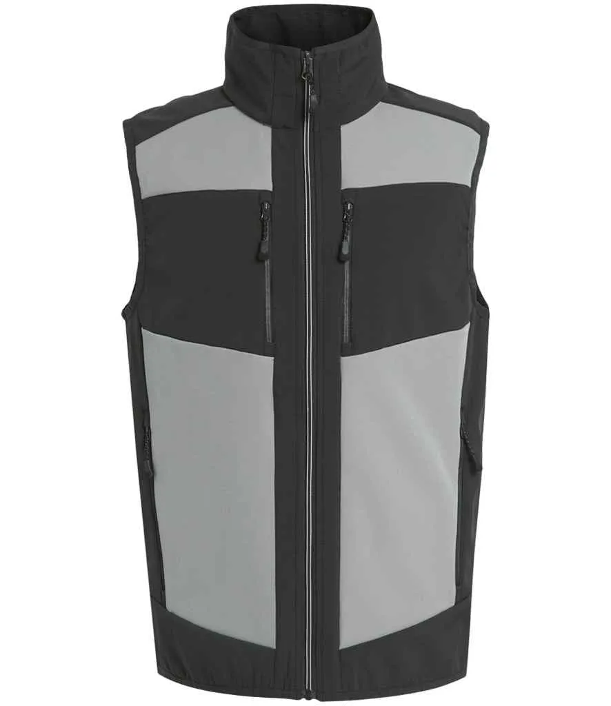 Regatta E-Volve Unisex Two Layer Soft Shell Bodywarmer | Mineral Grey/Ash