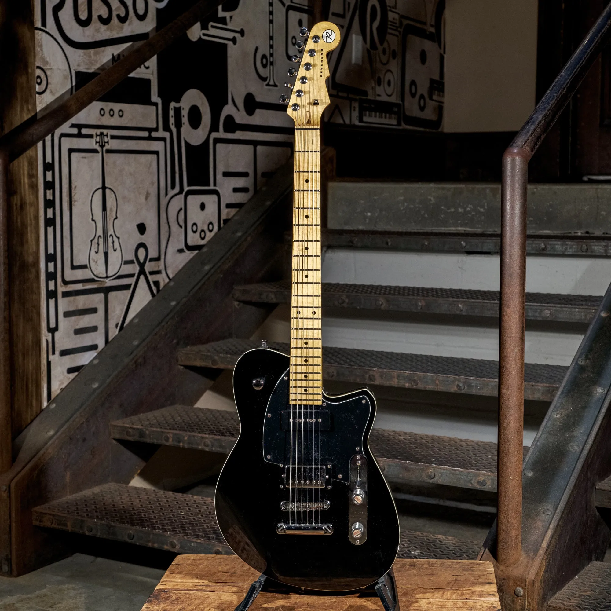 Reverend 2015 Double Agent OG Midnight Black With Hard Case - Used