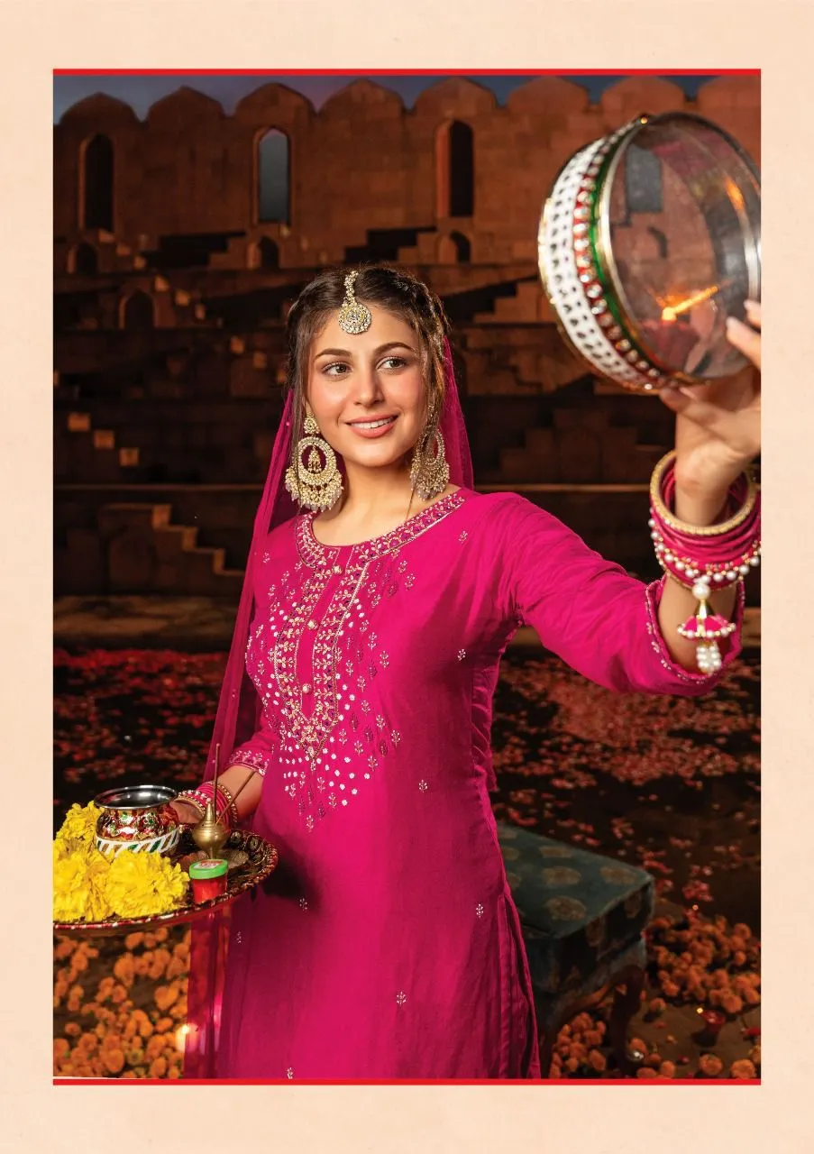 SINDUR VOL-2 KURTI PANT WITH DUPATTA