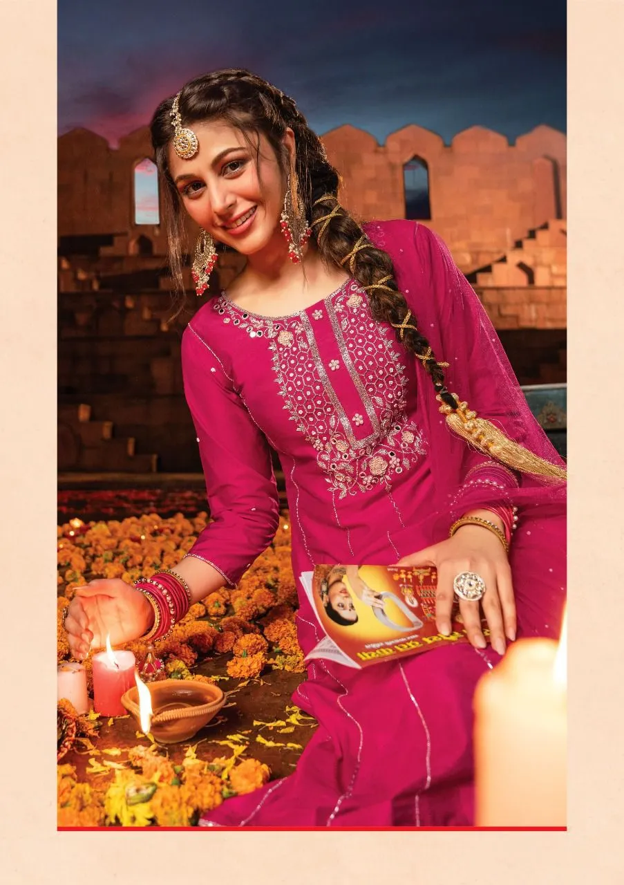 SINDUR VOL-2 KURTI PANT WITH DUPATTA