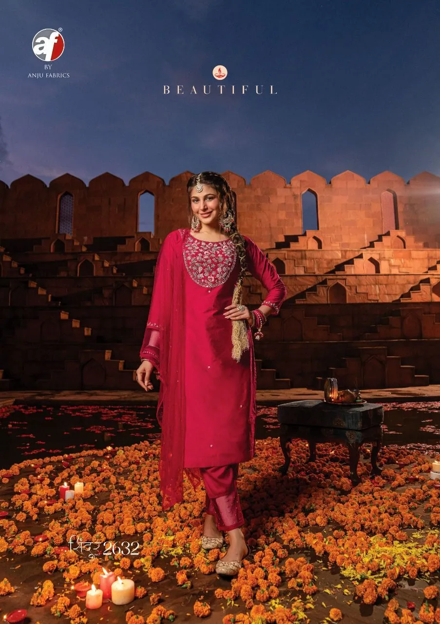 SINDUR VOL-2 KURTI PANT WITH DUPATTA