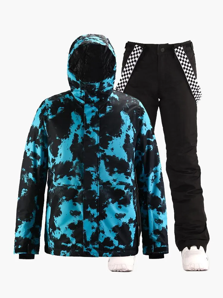 Ski suit men's suit windproof, waterproof and warm winter mountaineering suits snow town tourism equipment single-board and double-board ski clothing
