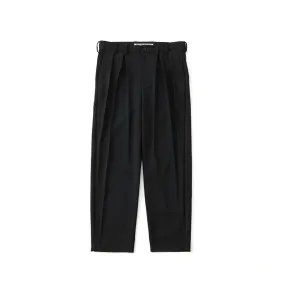 White Mountaineering 3Tuck Tapered Pants Black