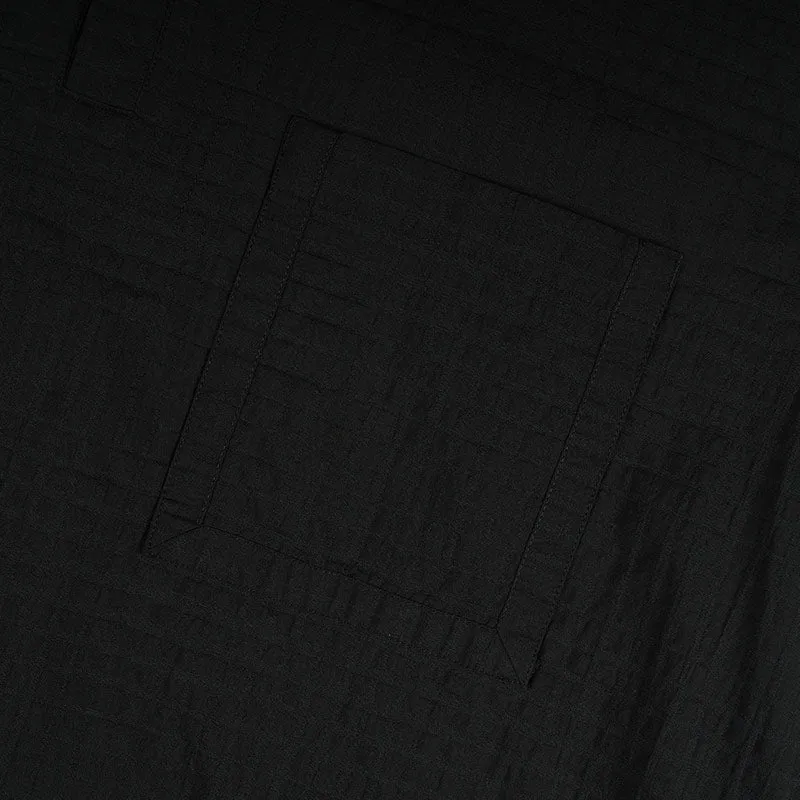 White Mountaineering Woven Jacquard Mesh Pullover Shirt Black